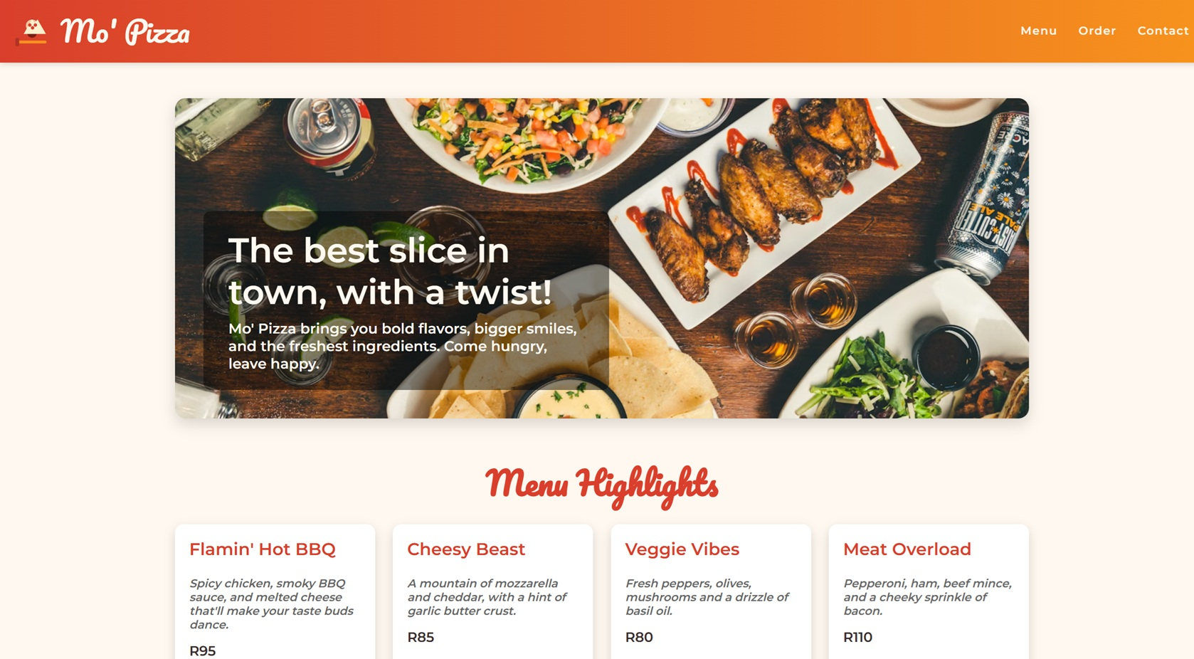 Restaurant sample site