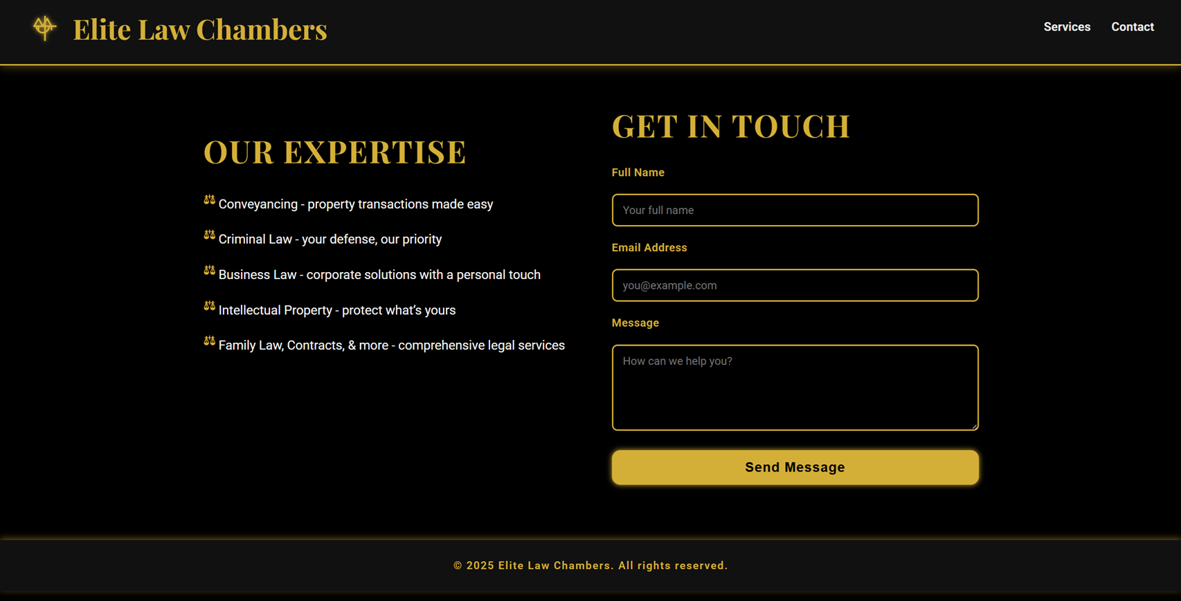 Law practice sample site